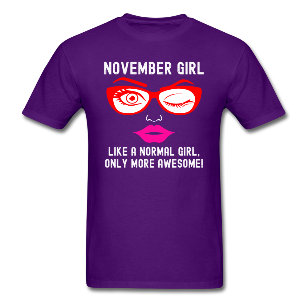 NOVEMBER AWESOME SHIRT - purple