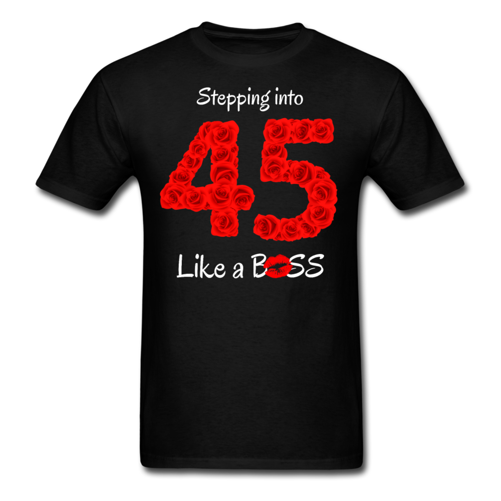 STEP 45 ROSE SHIRT - black