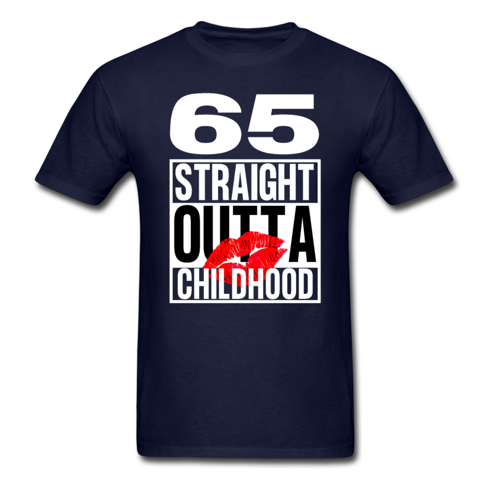 OUTTA CHILDHOOD 65 YEARS SHIRT - navy