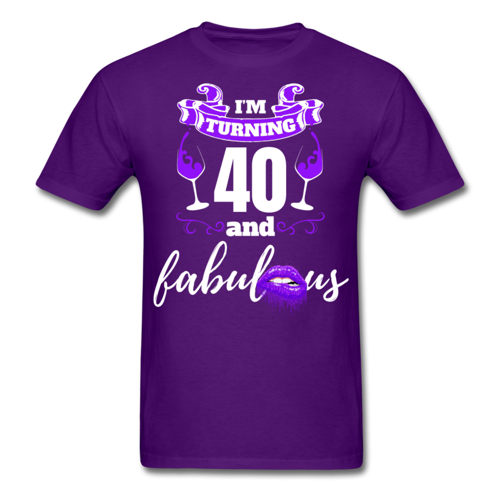 TURNING 40 FAB SHIRT - purple