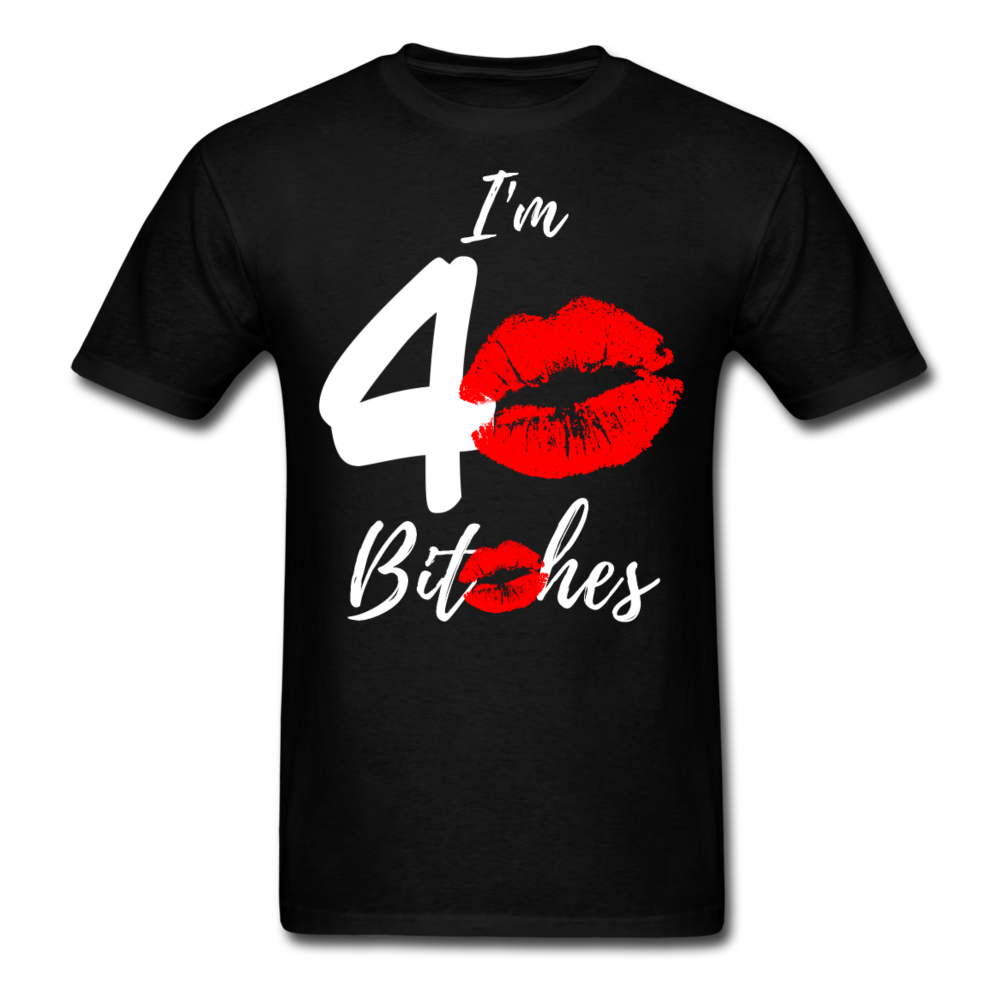 I AM 40 SHIRT - black