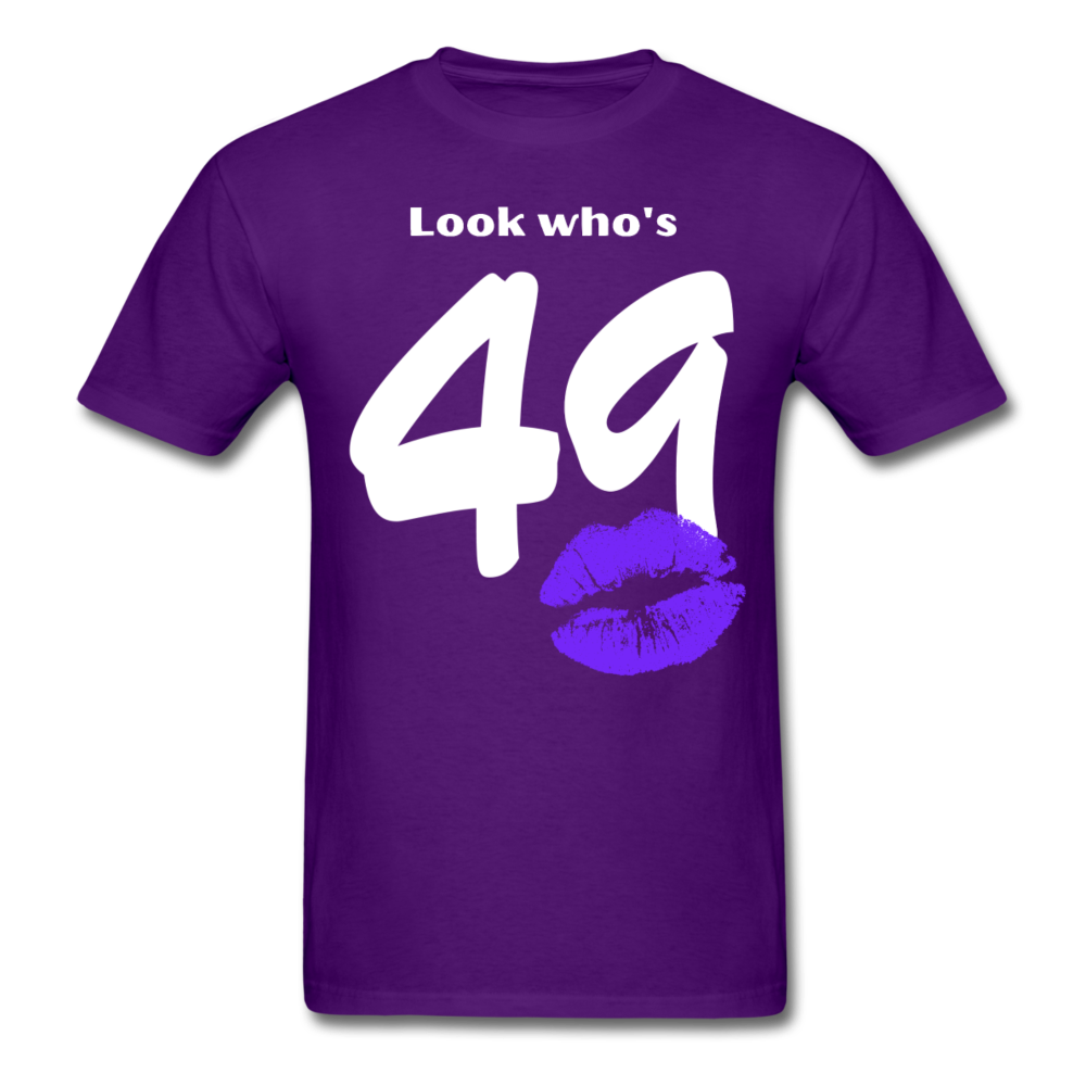 LOOK WHO'S 49 SHIRT - purple