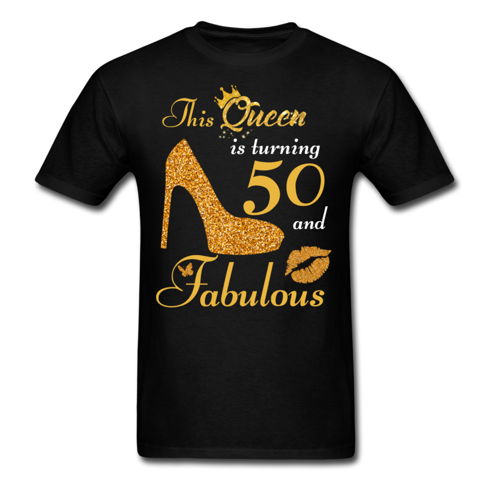 QUEEN TURNING 50 SHIRT - black