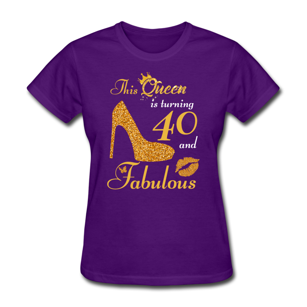 QUEEN 40 WOMEN'S SHIRT - purple