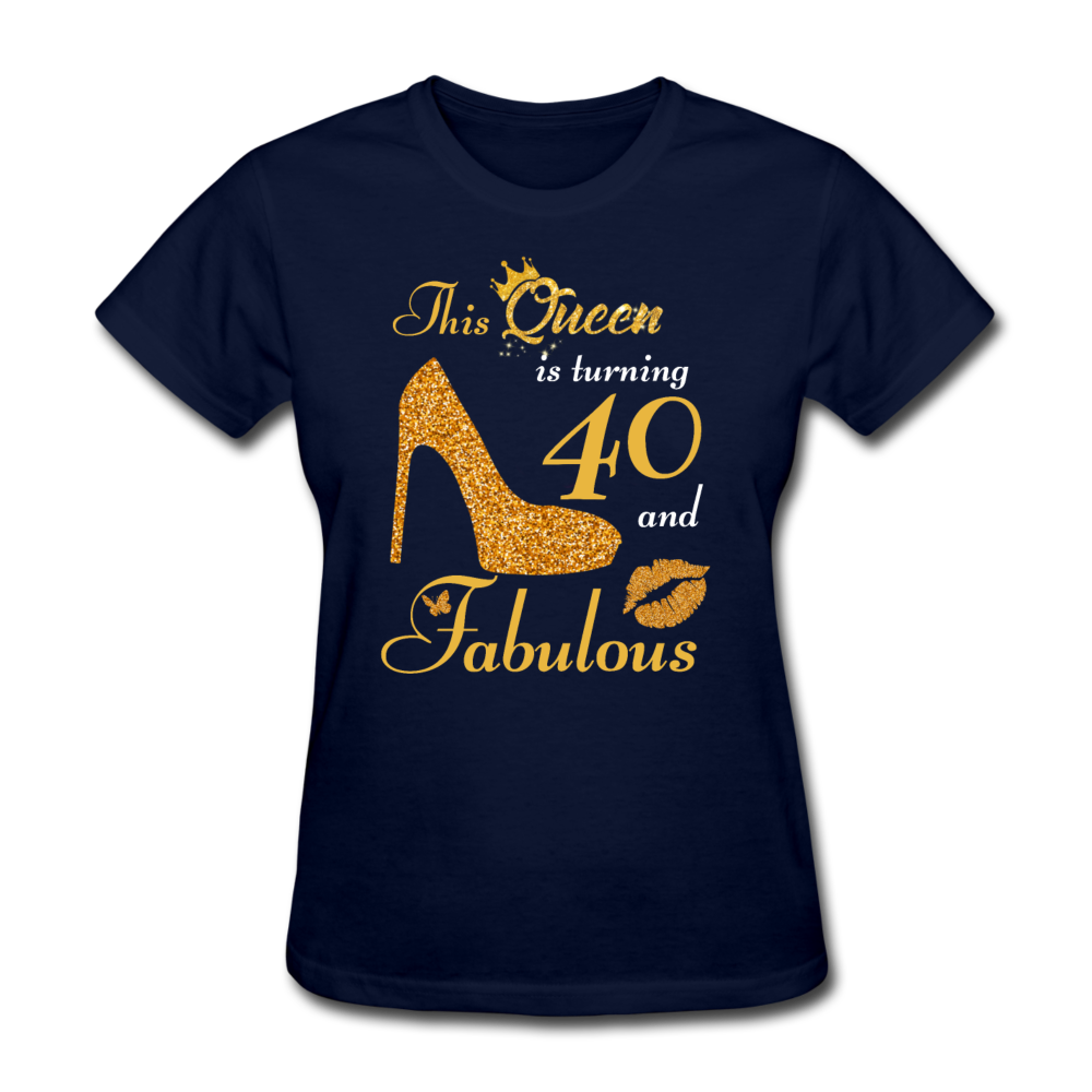 QUEEN 40 WOMEN'S SHIRT - navy