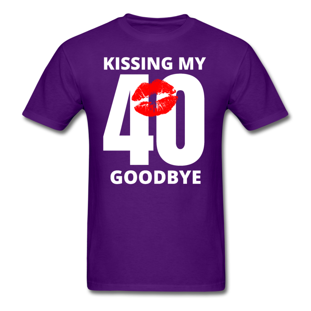 KISSING 40 GOODBYE SHIRT - purple