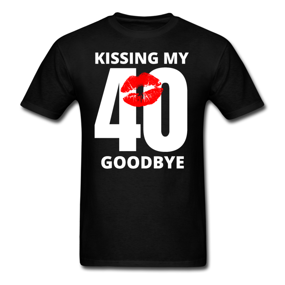 KISSING 40 GOODBYE SHIRT - black