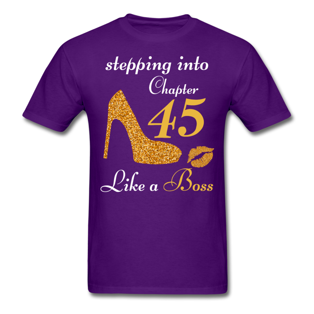 STEPPING CHAPTER 45 UNISEX SHIRT - purple
