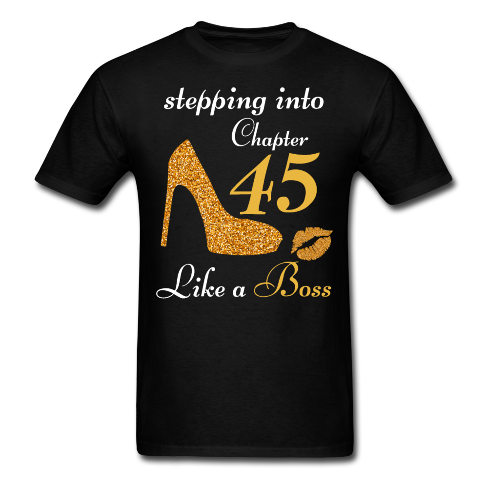 STEPPING CHAPTER 45 UNISEX SHIRT - black