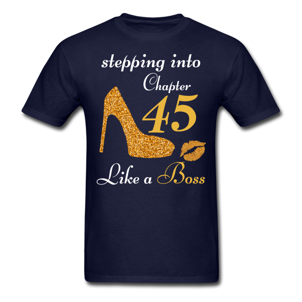STEPPING CHAPTER 45 UNISEX SHIRT - navy