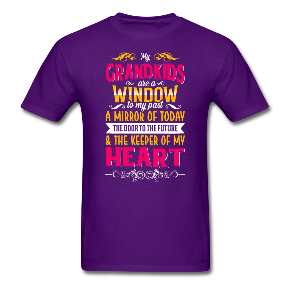 MY GRANDKIDS UNISEX SHIRT - purple