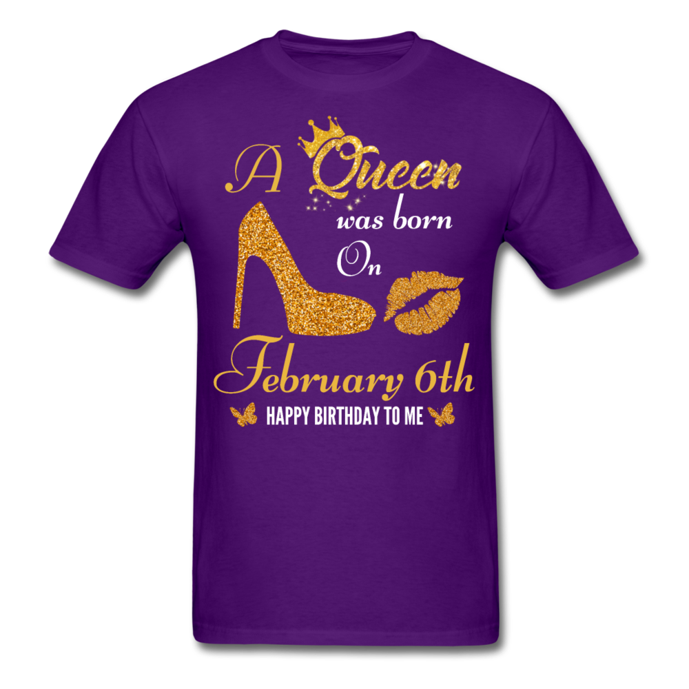 QUEEN 6TH FEB UNISEX SHIRT - purple