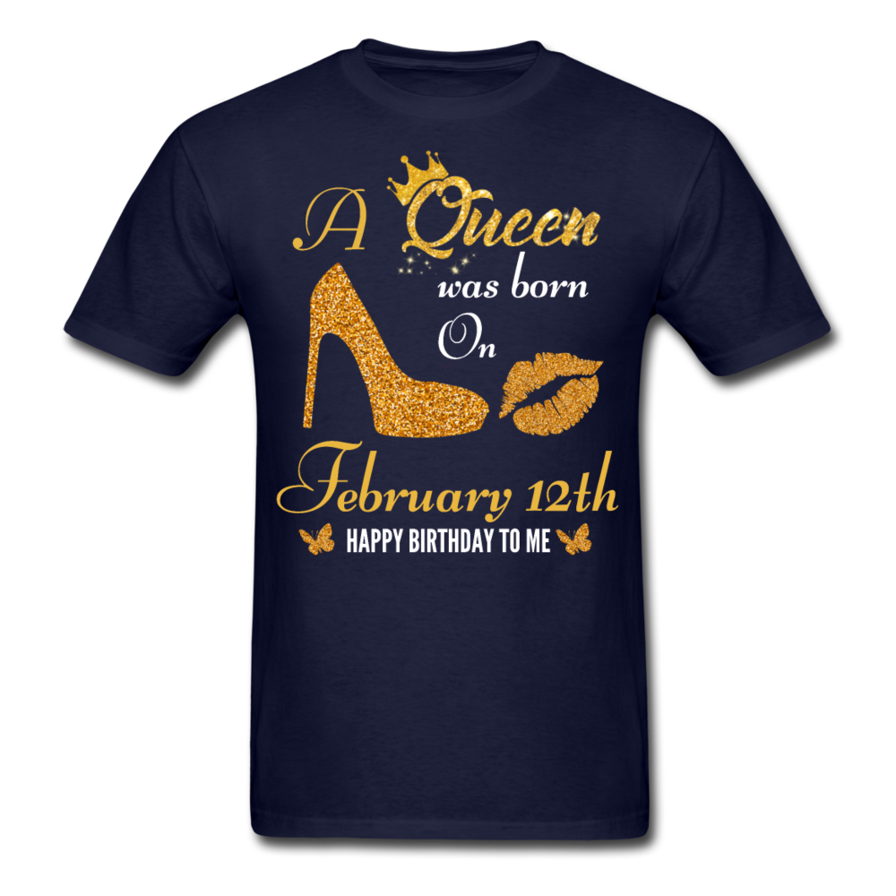 QUEEN 12TH FEB UNISEX SHIRT - navy