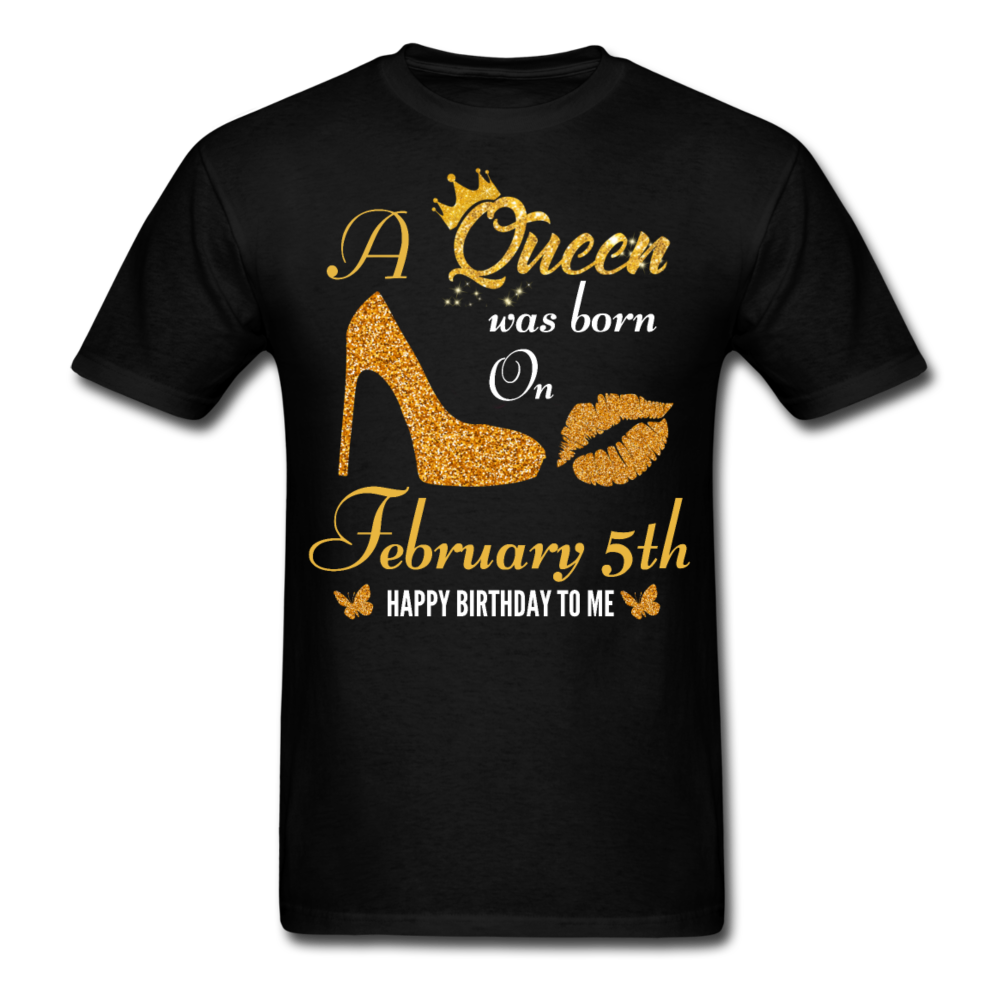 QUEEN 5TH FEB UNISEX SHIRT - black