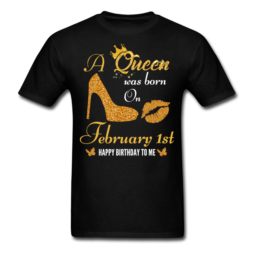 QUEEN 1ST FEB UNISEX SHIRT - black