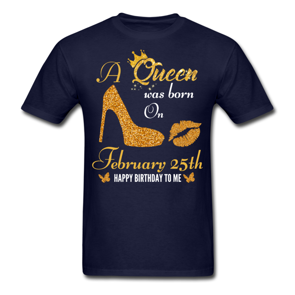 QUEEN 25TH FEB UNISEX SHIRT - navy