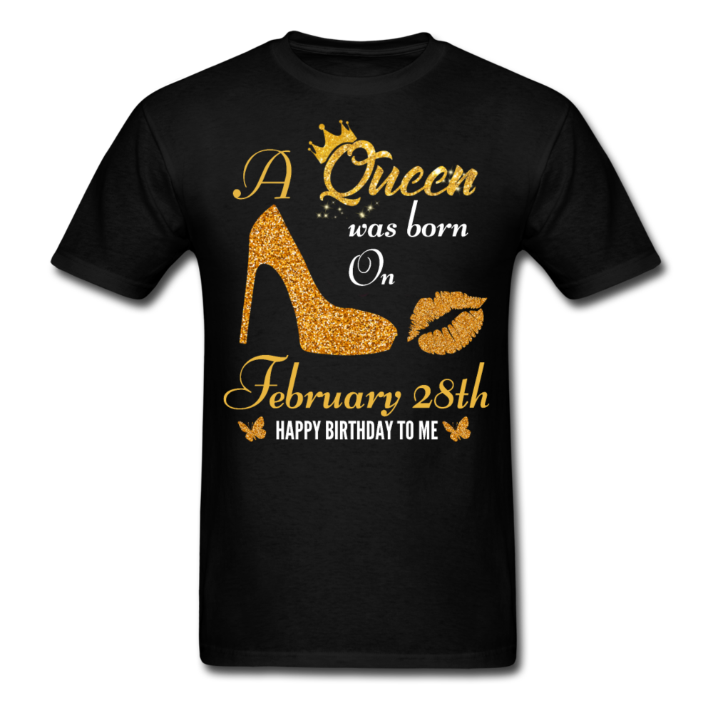 QUEEN 28TH FEB UNISEX SHIRT - black