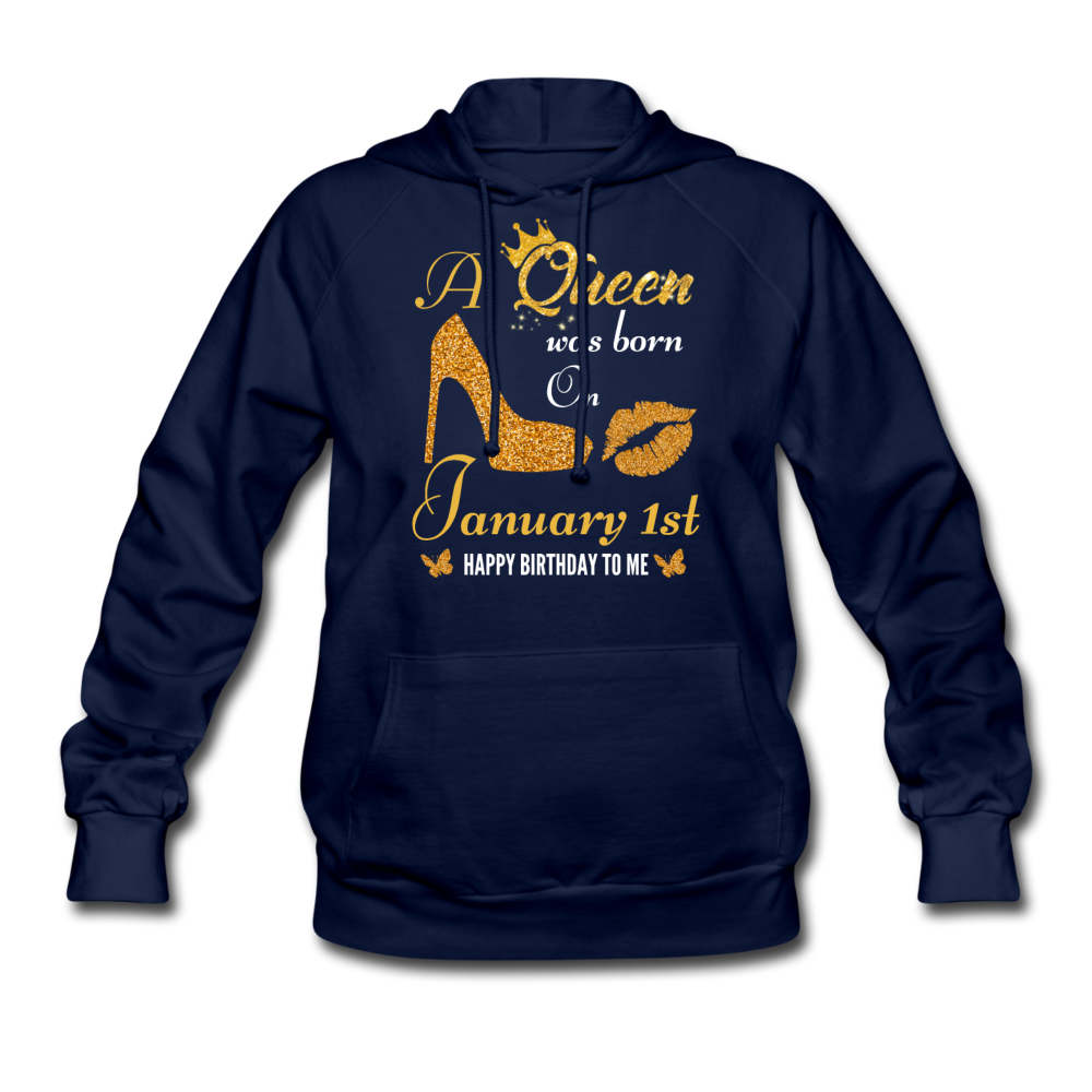 QUEEN 1ST JAN HOODIE - navy