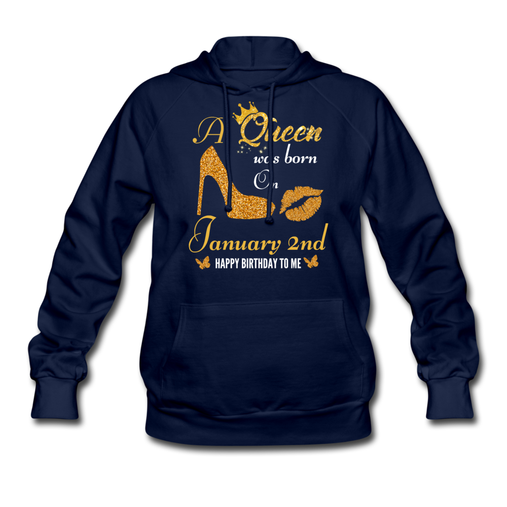 QUEEN 2ND JAN HOODIE - navy