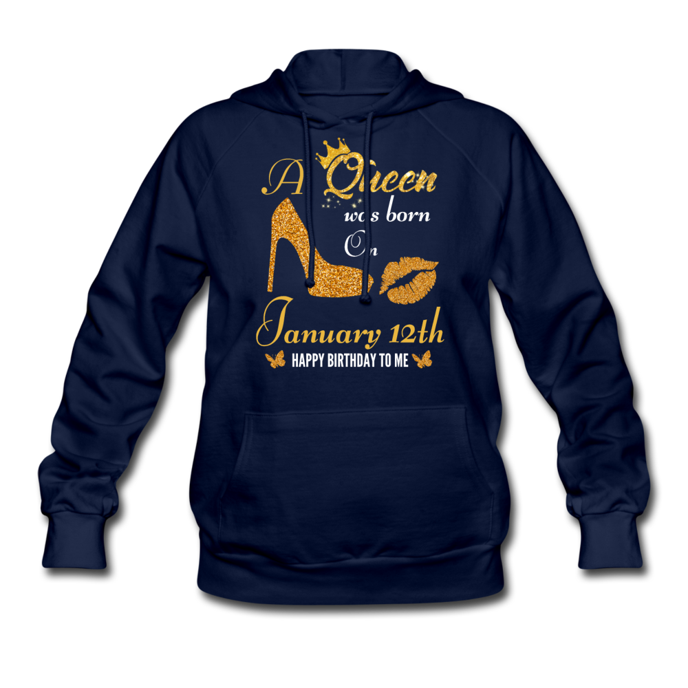 QUEEN 12TH JAN HOODIE - navy