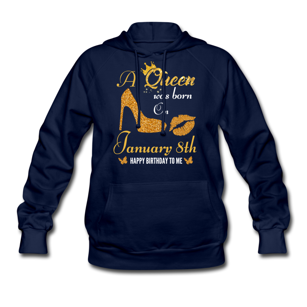 QUEEN 8TH JAN HOODIE - navy