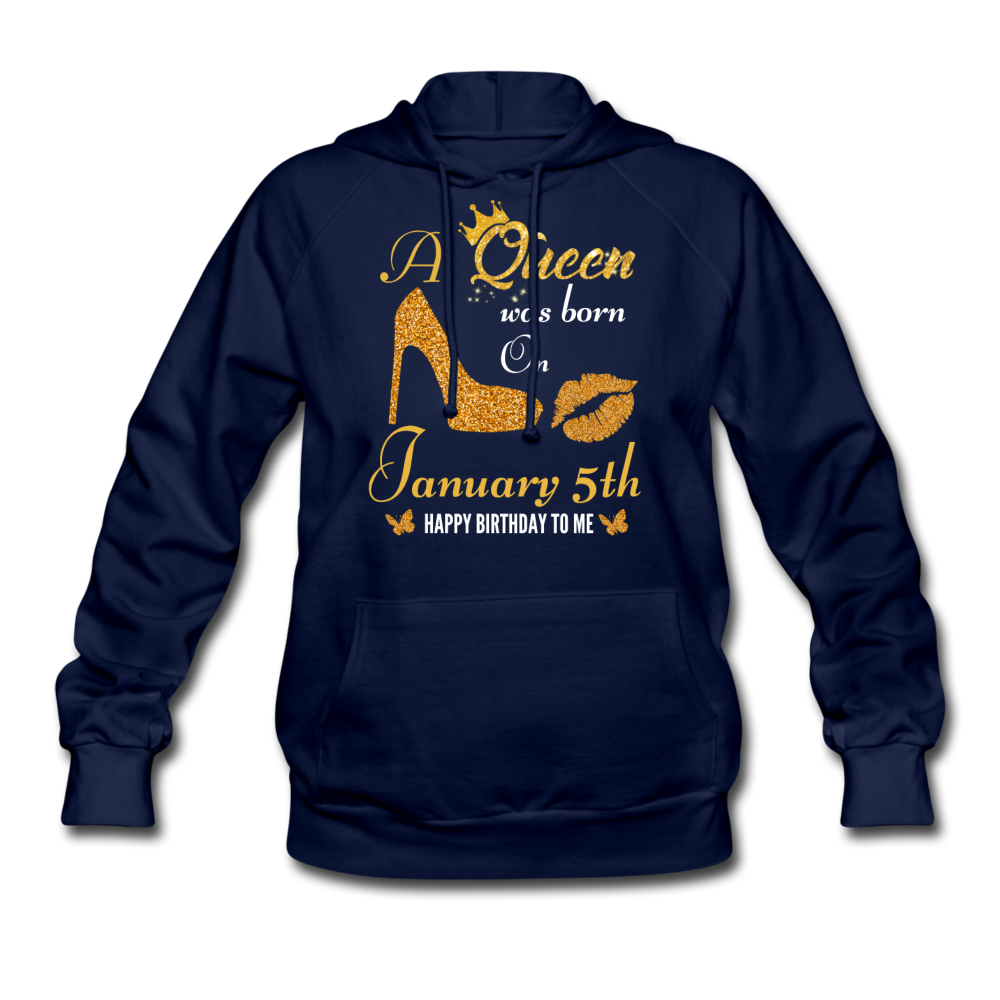 QUEEN 5TH JAN HOODIE - navy