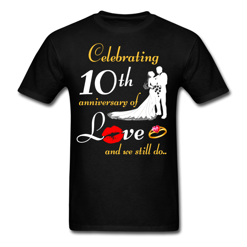 10TH ANNIVERSARY UNISEX SHIRT - black