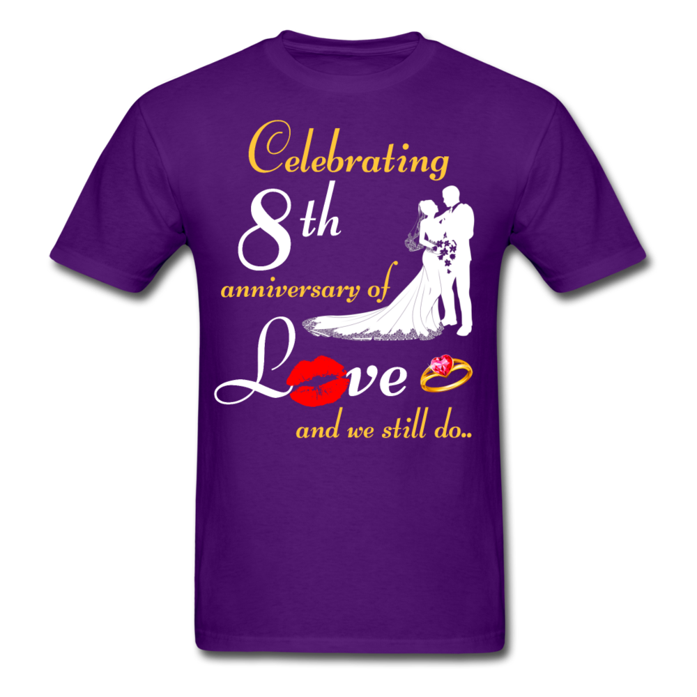 8TH ANNIVERSARY UNISEX SHIRT - purple