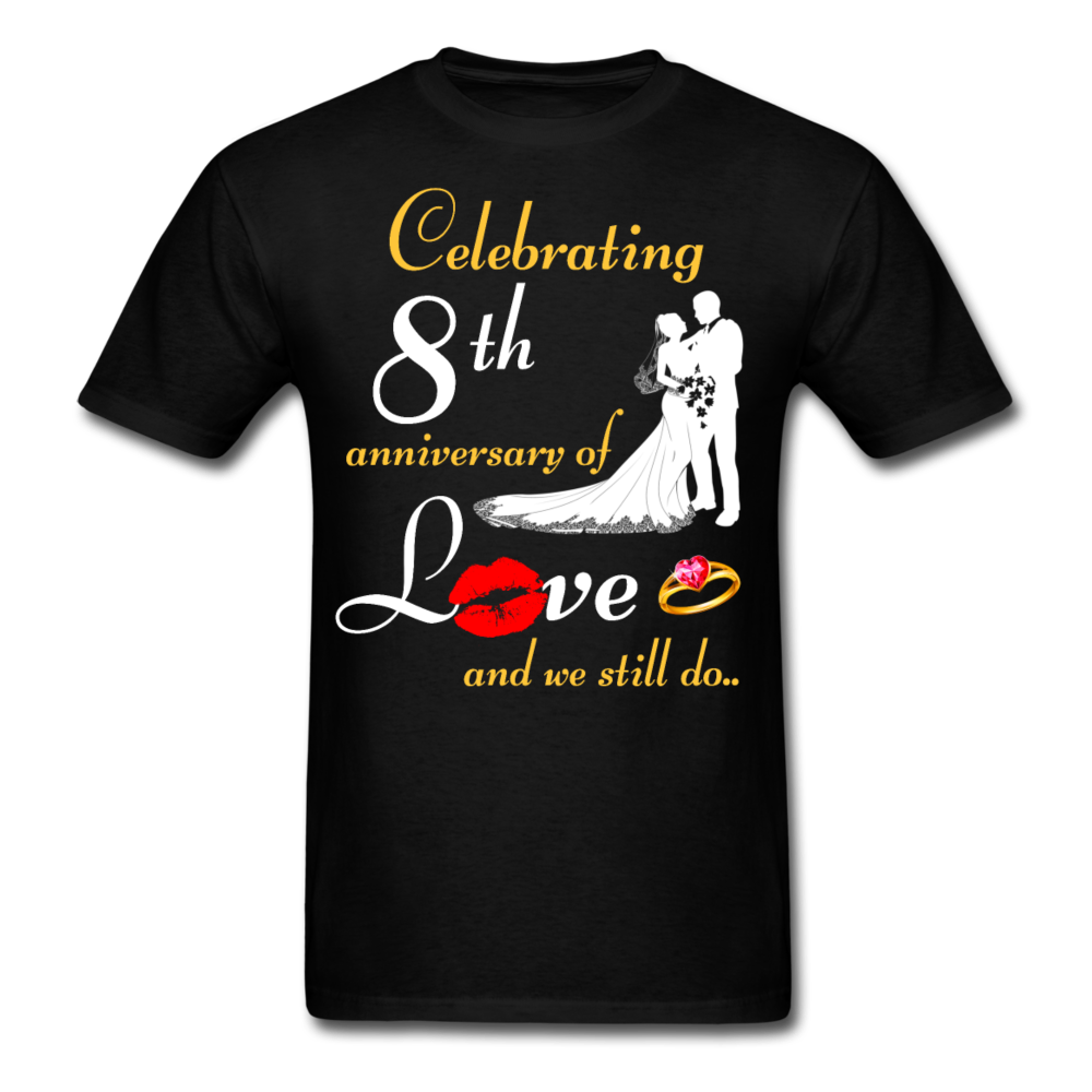 8TH ANNIVERSARY UNISEX SHIRT - black