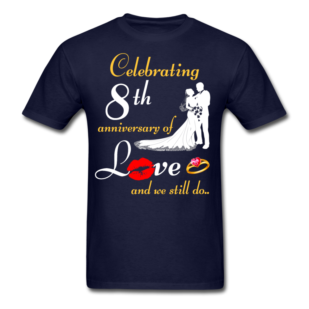 8TH ANNIVERSARY UNISEX SHIRT - navy