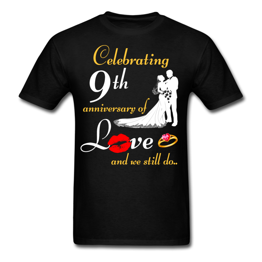 9TH ANNIVERSARY UNISEX SHIRT - black