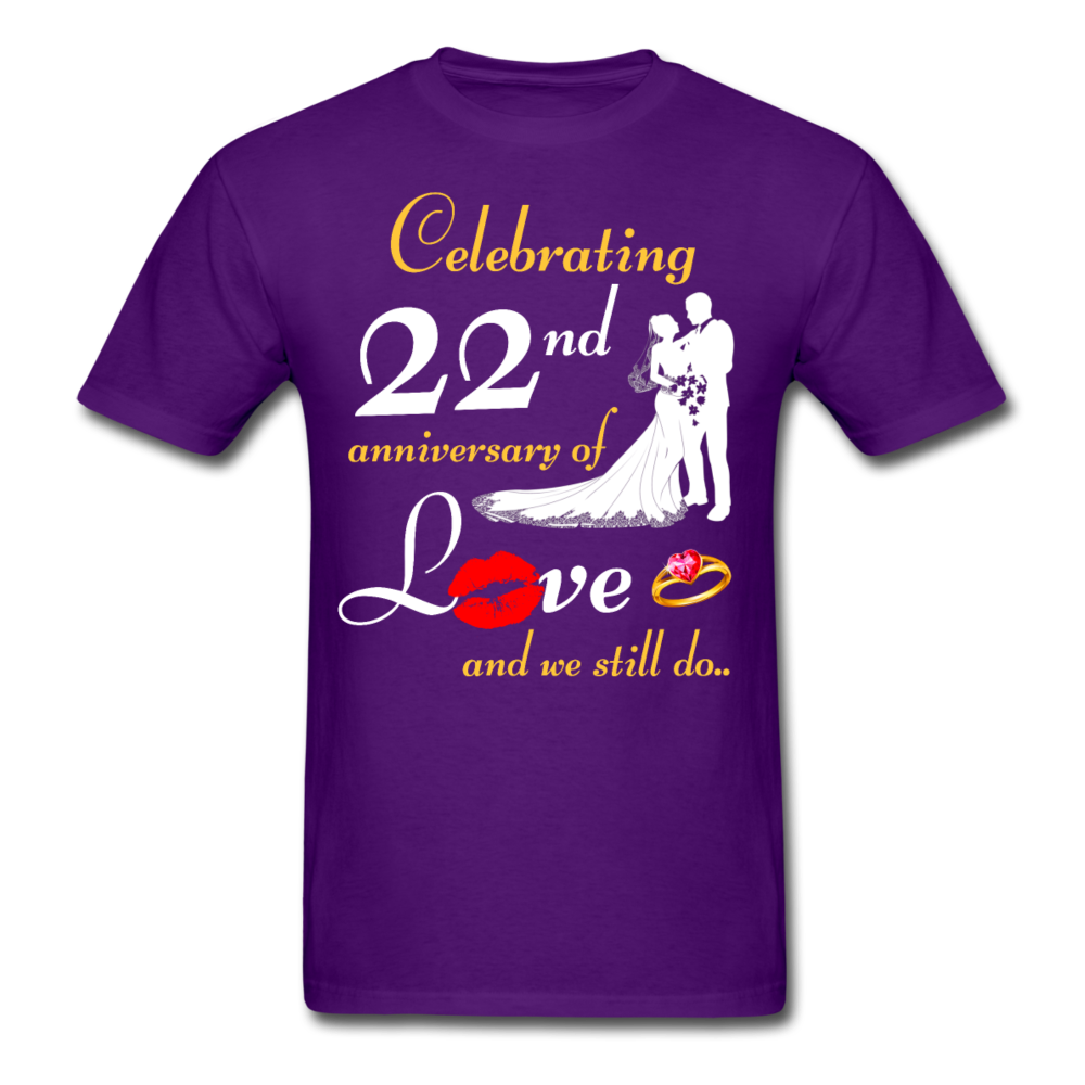 22ND ANNIVERSARY UNISEX SHIRT - purple