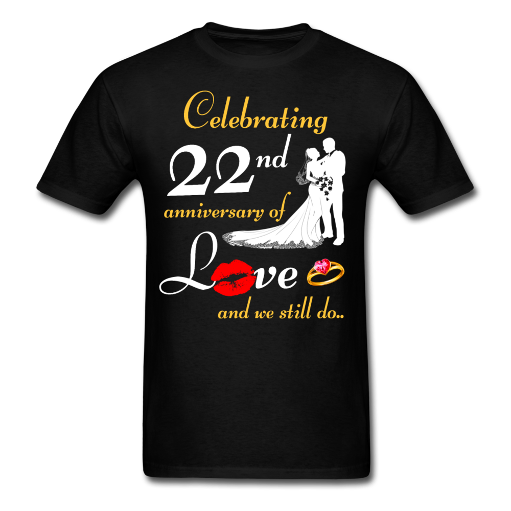 22ND ANNIVERSARY UNISEX SHIRT - black