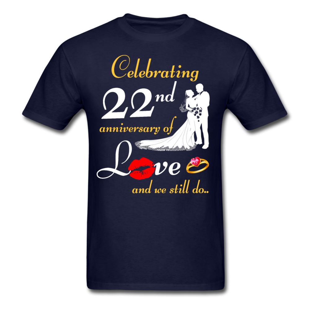 22ND ANNIVERSARY UNISEX SHIRT - navy