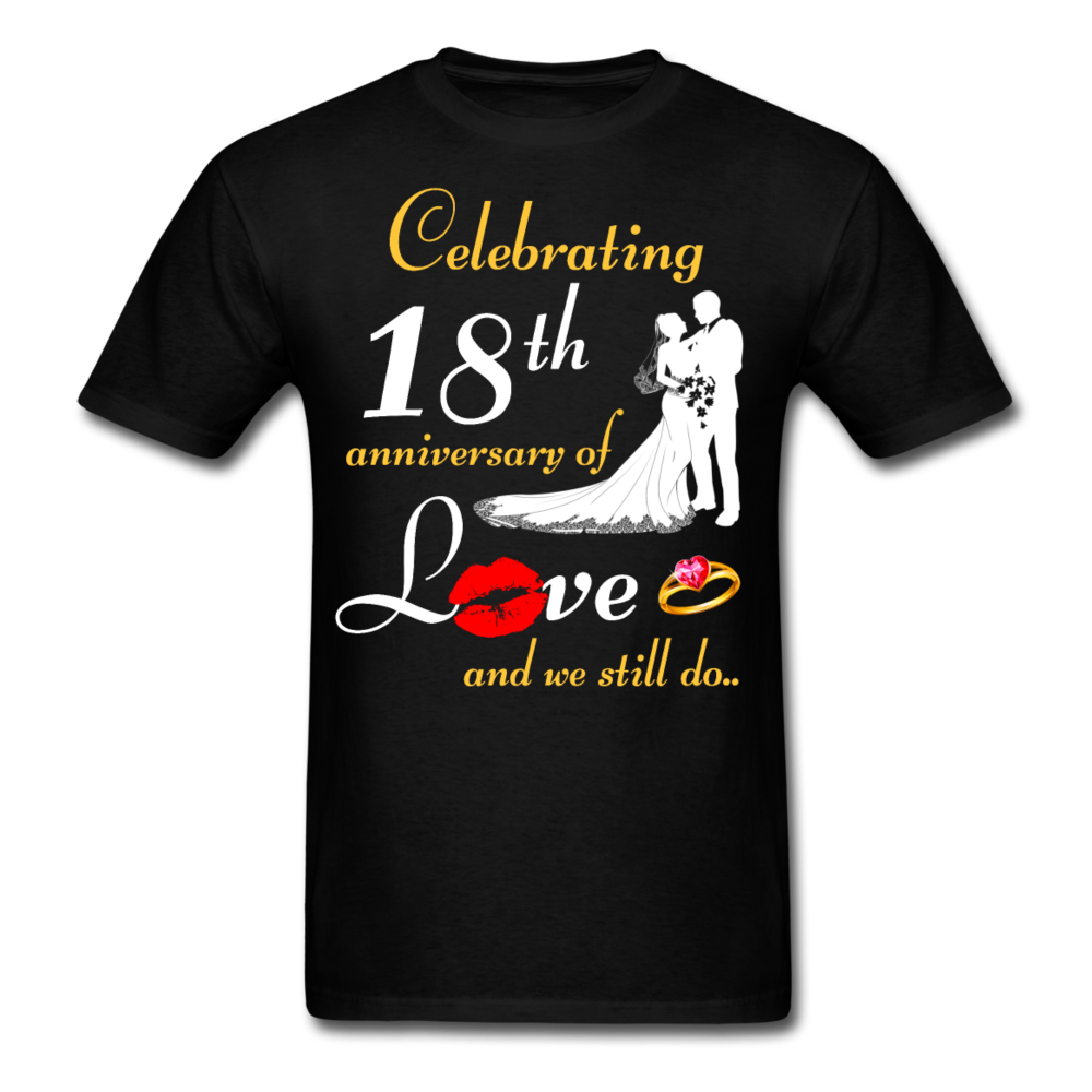 18TH ANNIVERSARY UNISEX SHIRT - black