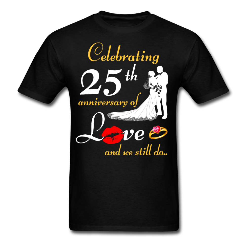 25TH ANNIVERSARY UNISEX SHIRT - black