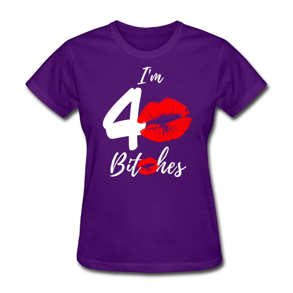 I AM 40 WOMEN'S SHIRT - purple