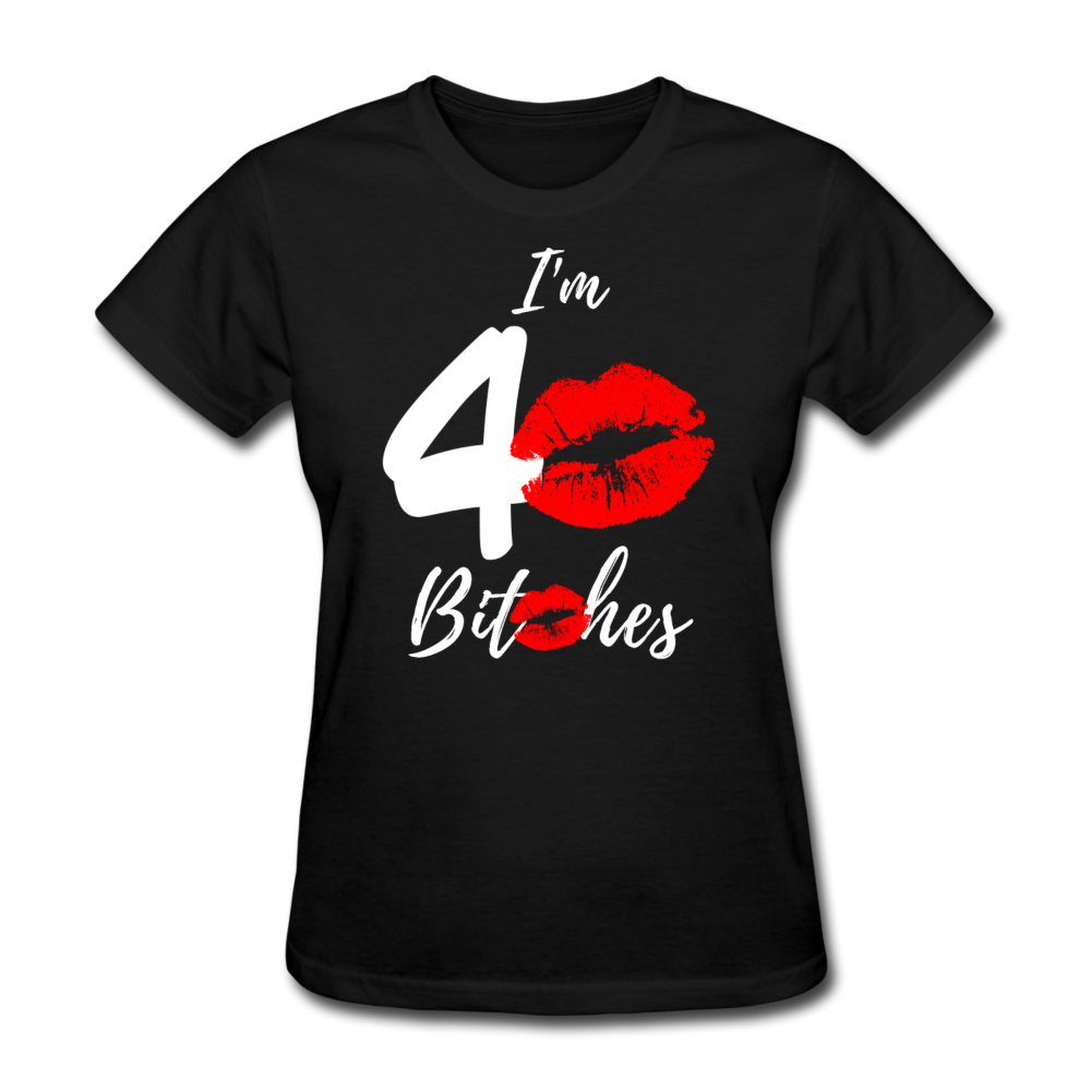 I AM 40 WOMEN'S SHIRT - black