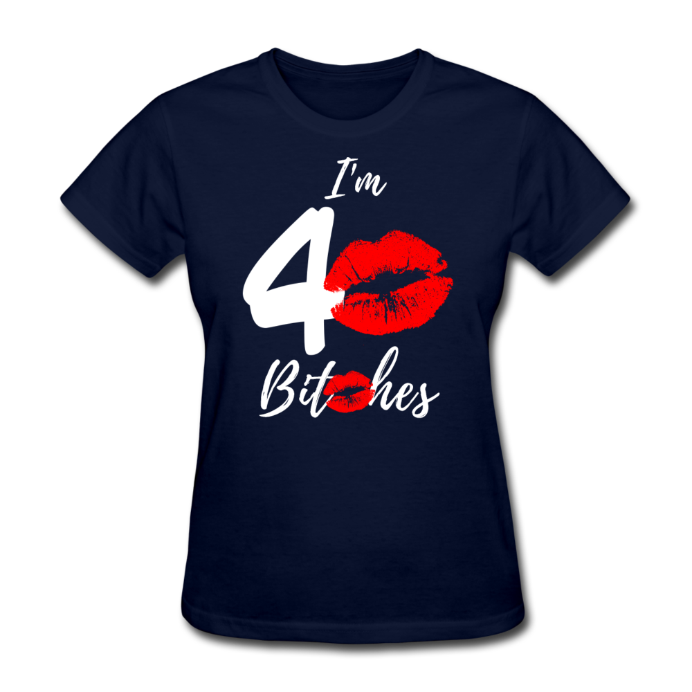 I AM 40 WOMEN'S SHIRT - navy