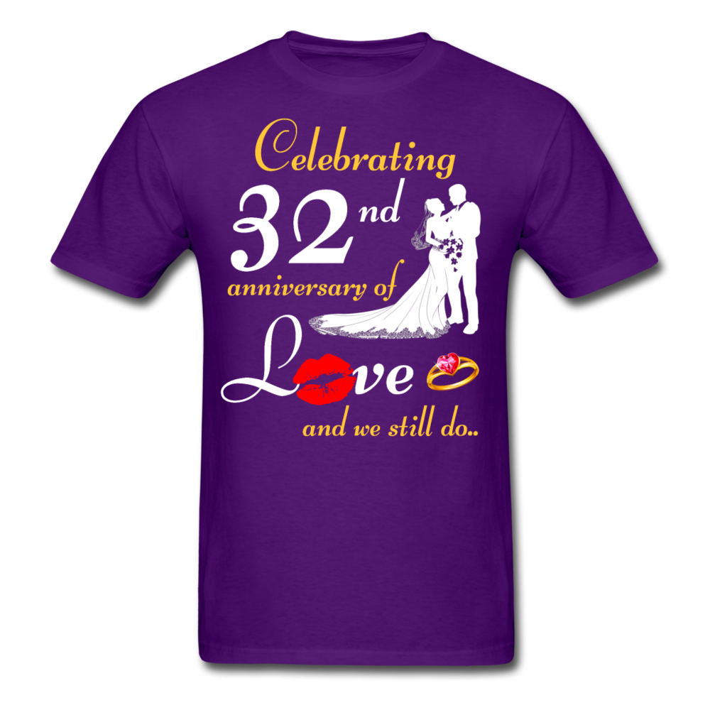 32ND ANNIVERSARY UNISEX SHIRTS - purple