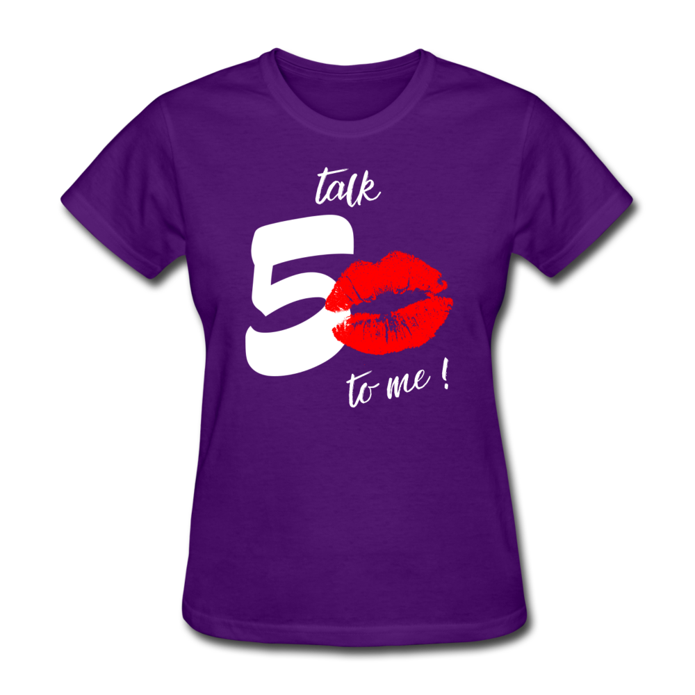 TALK 50 WOMEN'S SHIRT - purple