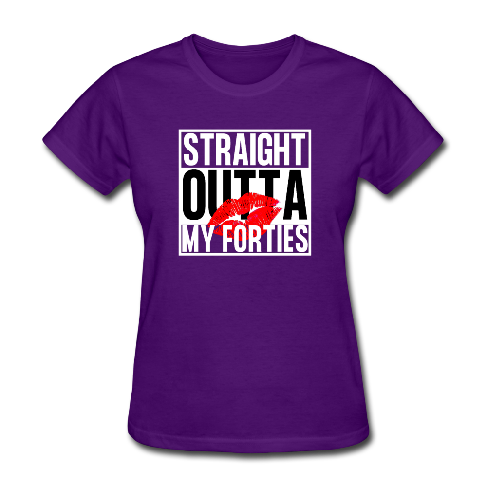 OUTTA 40'S WOMEN'S SHIRT - purple