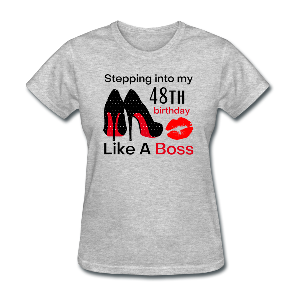 BOSS 48 WOMEN'S SHIRT - heather gray