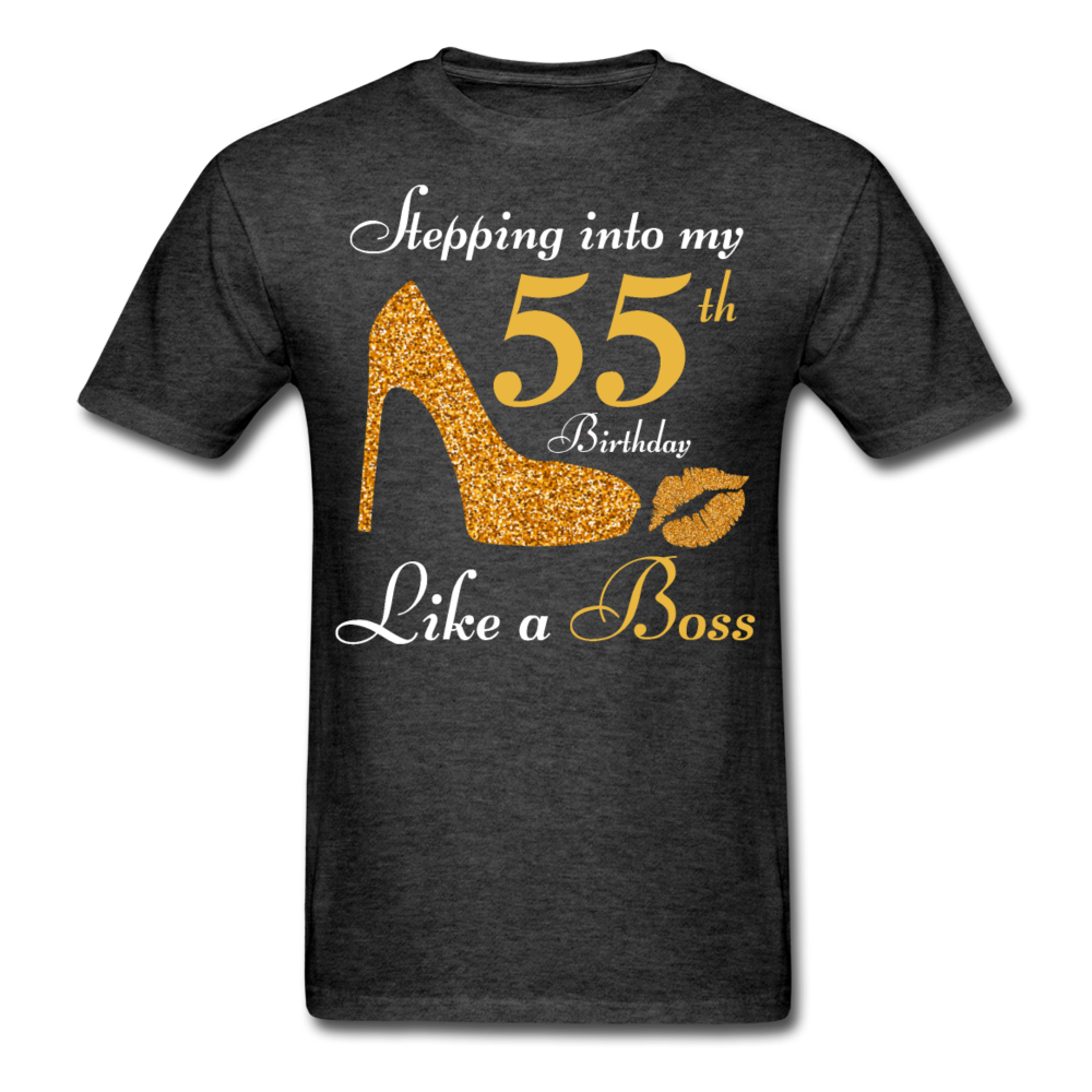 STEPPING IN 55 UNISEX SHIRT - heather black