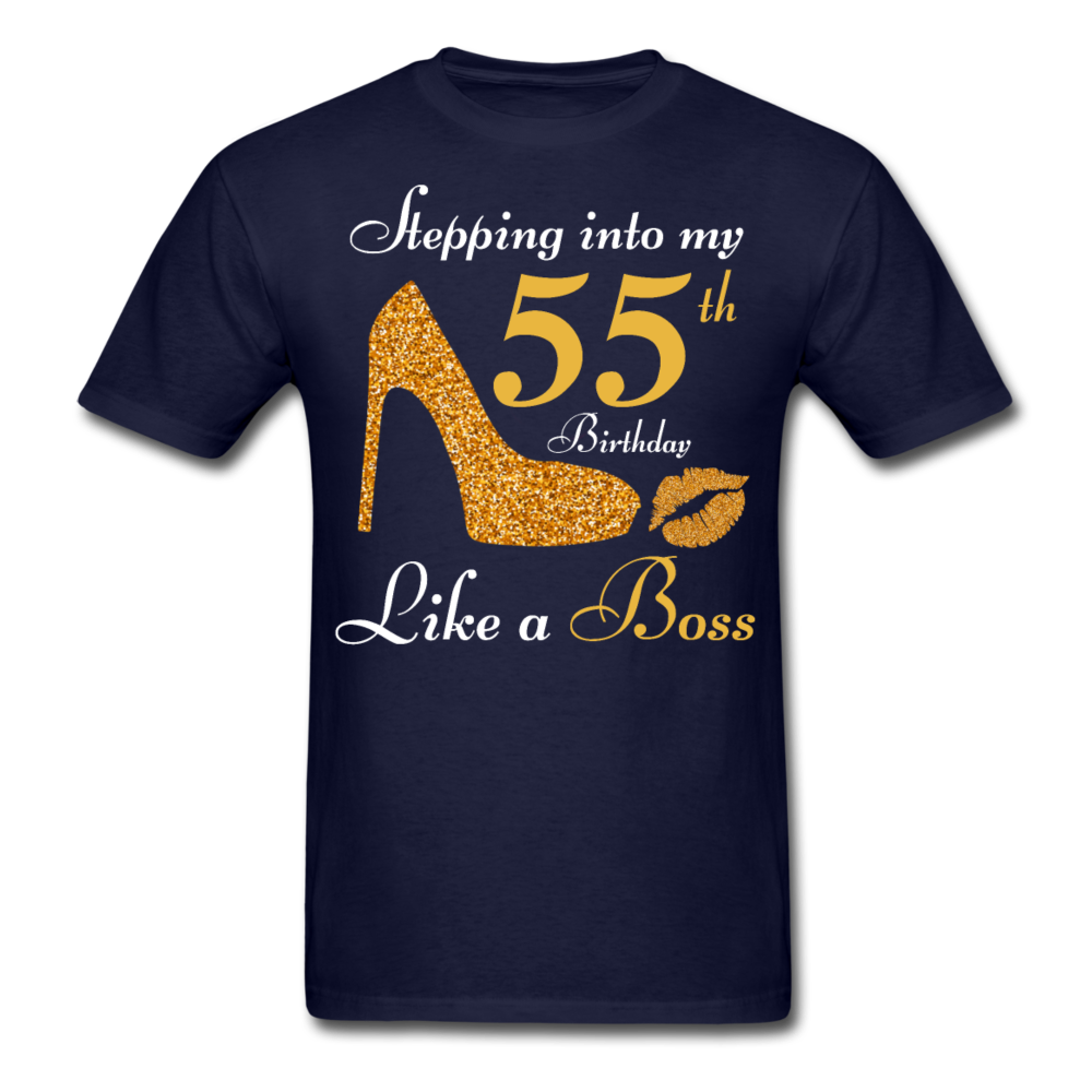 STEPPING IN 55 UNISEX SHIRT - navy