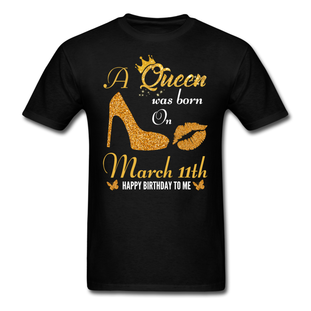 QUEEN 11TH MARCH UNISEX SHIRT - black