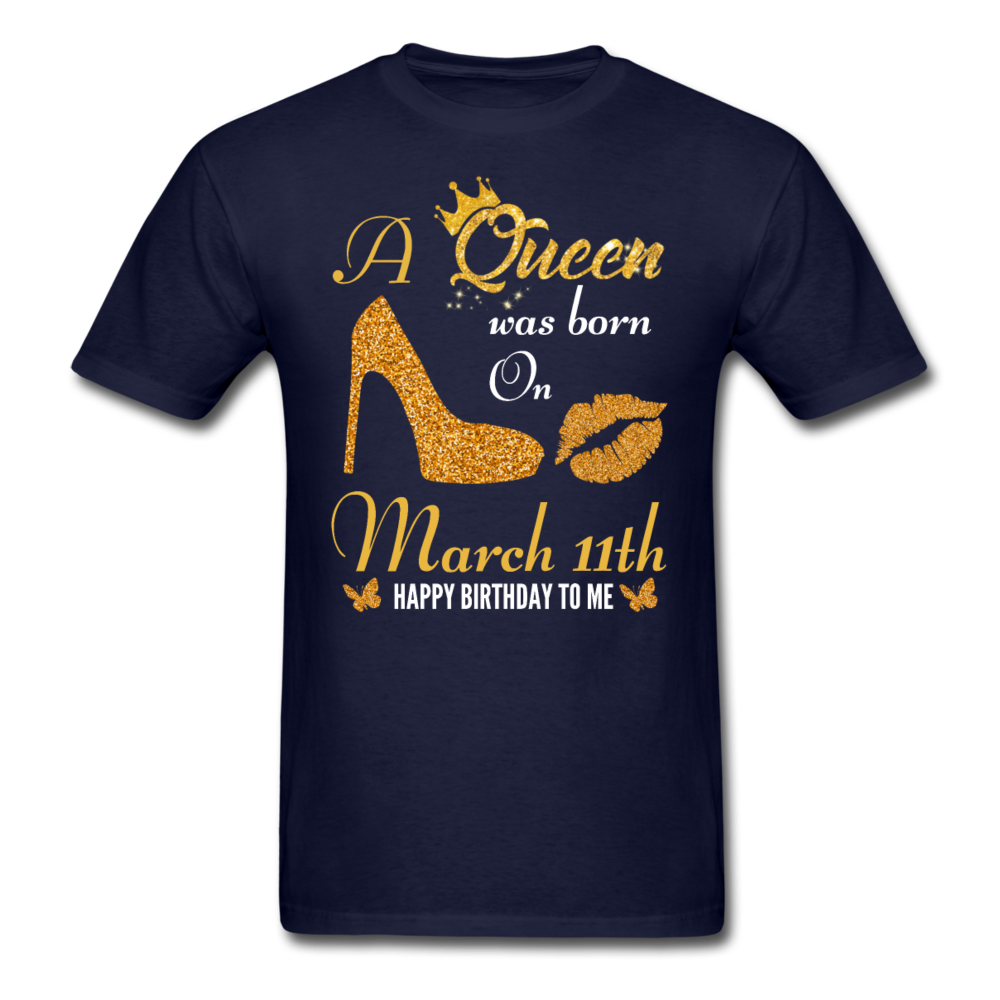 QUEEN 11TH MARCH UNISEX SHIRT - navy