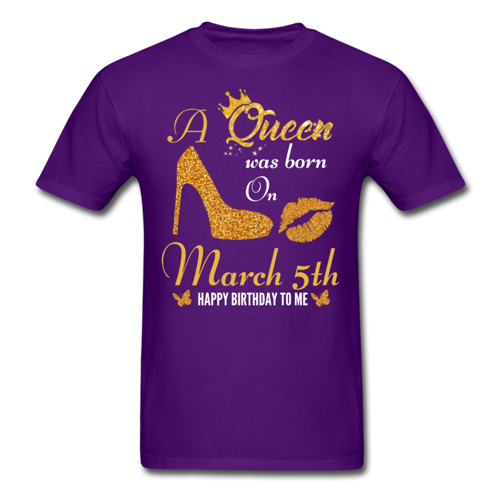 QUEEN 5TH MARCH UNISEX SHIRT - purple