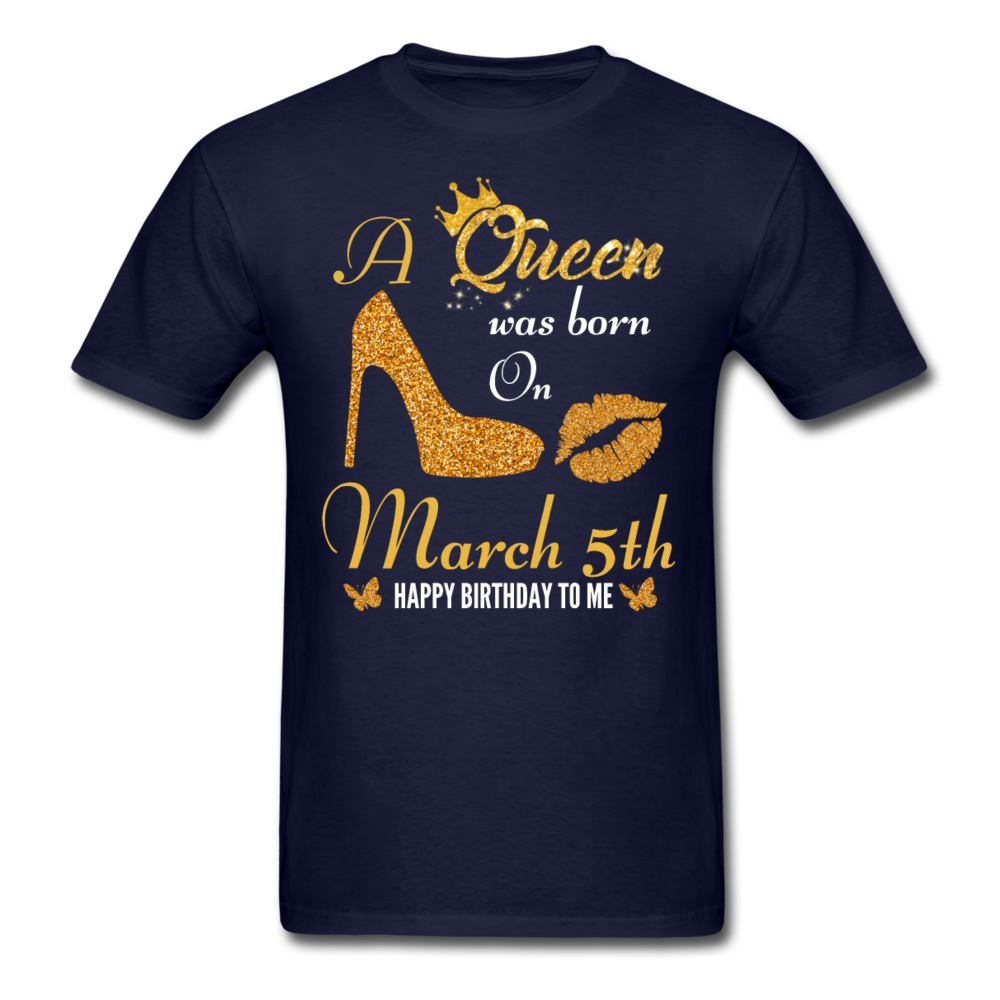 QUEEN 5TH MARCH UNISEX SHIRT - navy