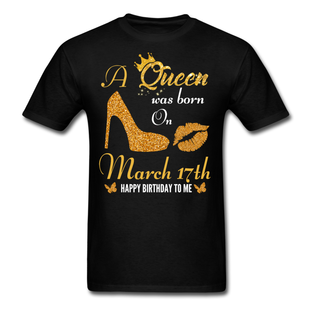 QUEEN 17TH MARCH UNISEX SHIRT - black